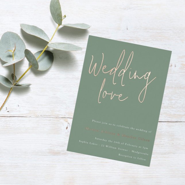 Wedding love: Sage Green & Rose Gold Wedding (Creator Uploaded)
