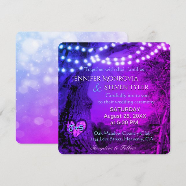 Wedding | Lovely Colours Invitation (Front/Back)