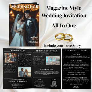 Wedding Magazine Cover Invitation