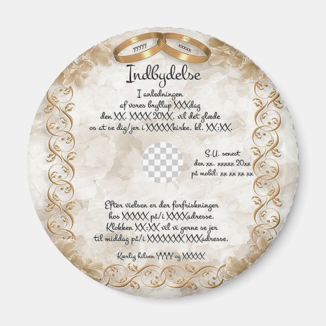 wedding magnet (Front)