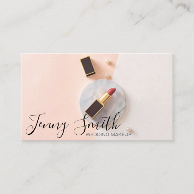 Wedding Makeup Business Card (Front)