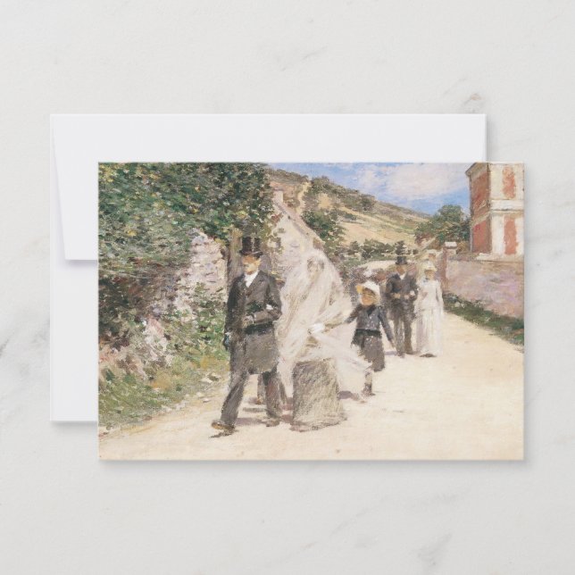 Wedding March by Robinson, Impressionism Wedding RSVP Card (Front)