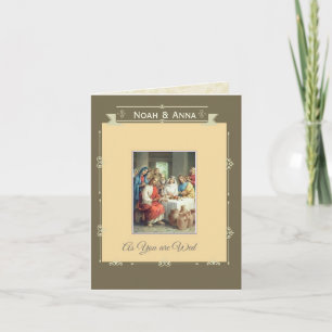 Wedding Marriage Bride Groom Jesus Cana Card