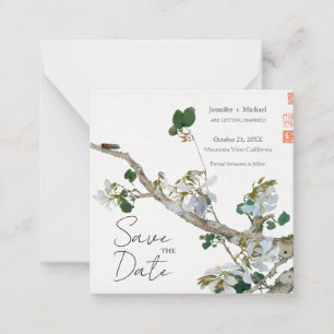 Wedding Marriage Minimalist Calligraphy Floral Card