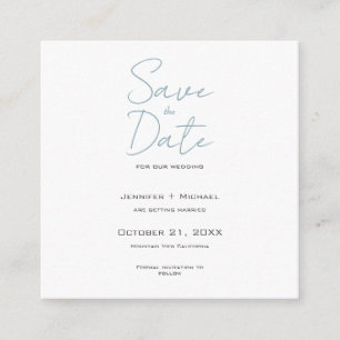 Wedding Marriage Minimalist Calligraphy Script Enclosure Card