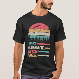 Wedding Married Anniversary 37 Years Best Husband T-Shirt