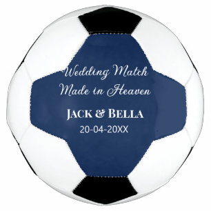 Wedding Match made in heaven wedding favours blue  Football