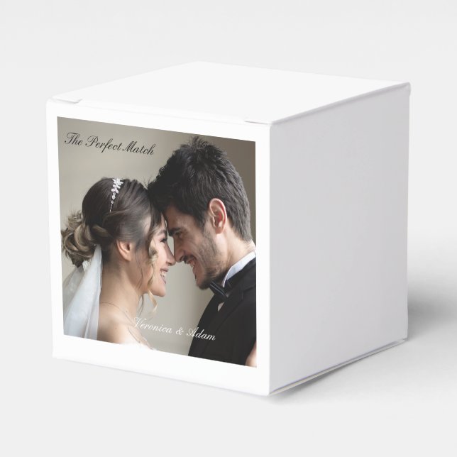 Wedding Matchbox – Perfect Match Premium Edition Favour Box (Front Side)