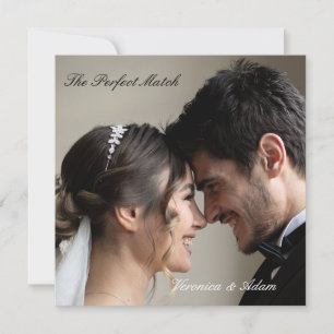 Wedding Matchbox – Perfect Match Premium Edition Thank You Card