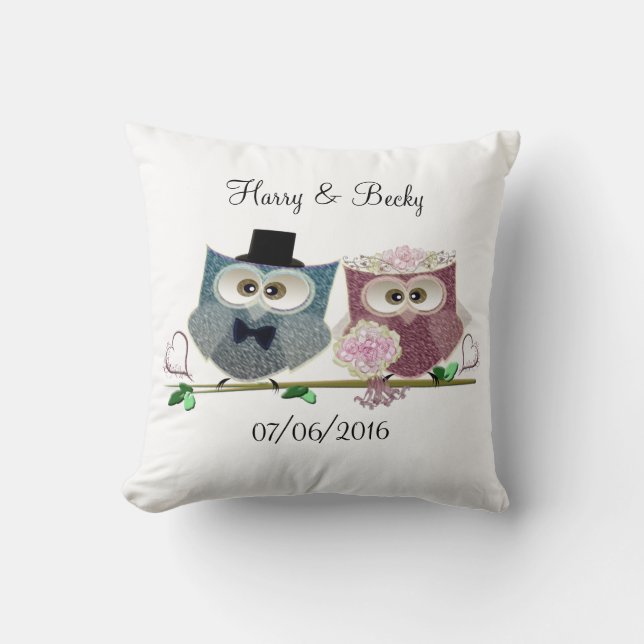 Wedding Memento Pillow Gift (Front)