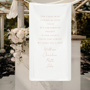 Wedding, Memorial Banner, Elegant, Script Font Banner