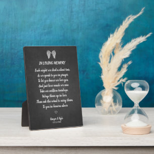 Wedding Memorial Chalk Blackboard Effect Dear Ones Plaque