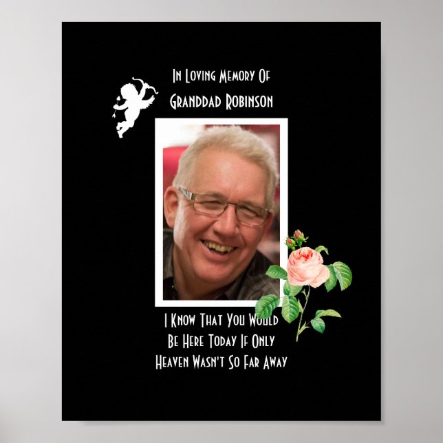 Wedding Memorial Missing Loved One Poster (Front)