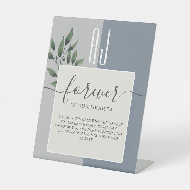 Wedding Memorial Table Pedestal Sign (Front)