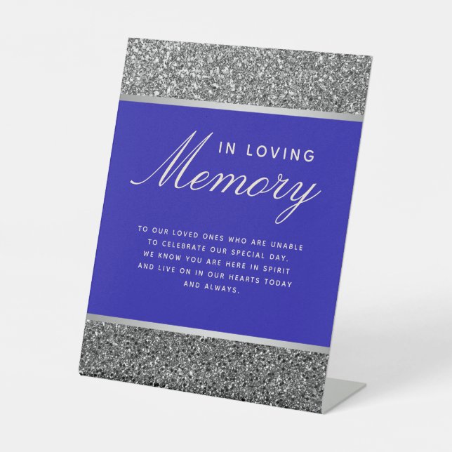 Wedding Memorial Table Pedestal Sign (Front)