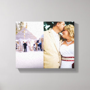 Wedding Memories Bride Groom Wrapped Canvas