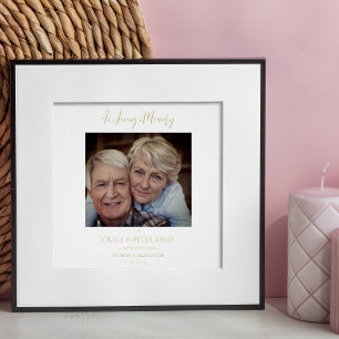 Wedding Memory Table Remember Loved Ones Parents Poster
