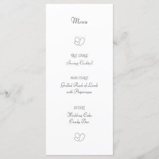 Wedding Menu