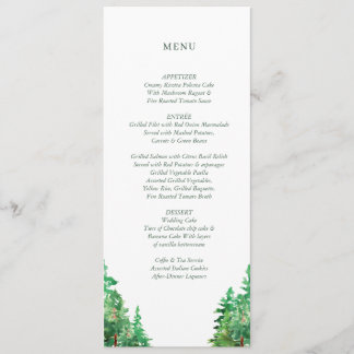 WEDDING MENU CARD