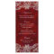 Wedding Menu Cards Red Rose Garden