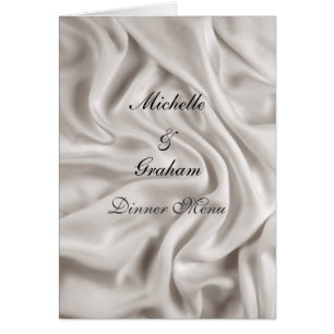 Wedding Menu Cream Wedding Set