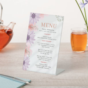 Wedding Menu Pedestal Sign