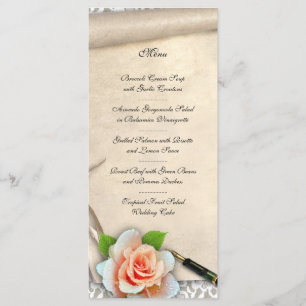 Wedding Menu Scroll