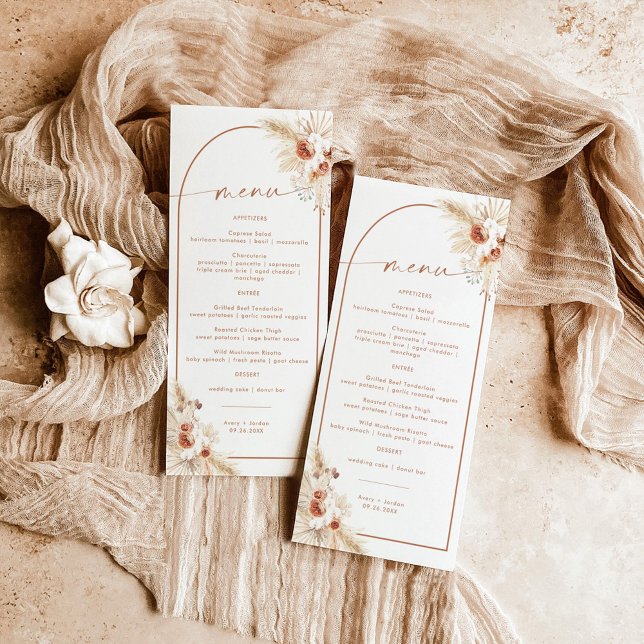 Wedding Menu + Thank You Note | Boho Napkin Note (Creator Uploaded)