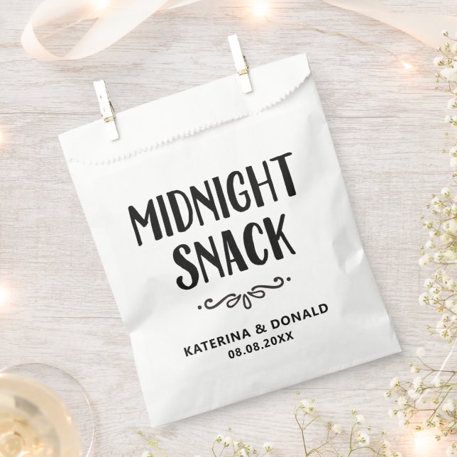 Wedding Midnight Snack Favour Bag  (Clipped)