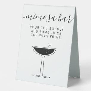 Wedding Mimosa Bar Sign, Bubbly Bar Drink Bar