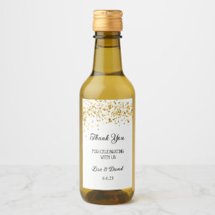 Wedding Mini Wine Bottle Labels