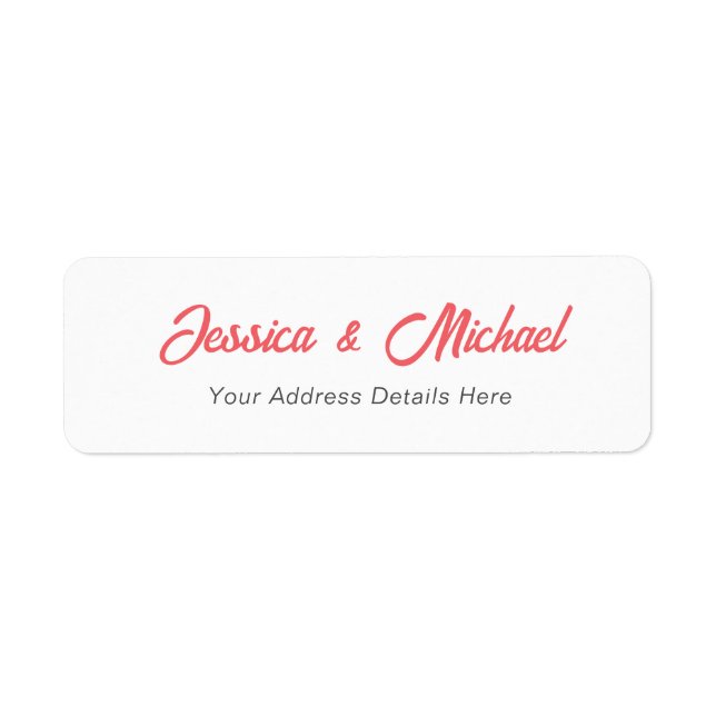 Wedding Modern Elegant Plain Simple Professional (Front)