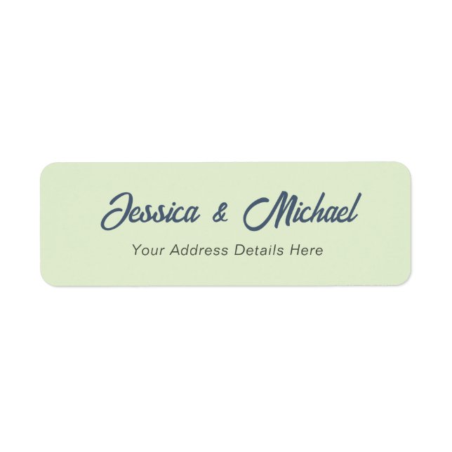 Wedding Modern Elegant Plain Simple Professional (Front)