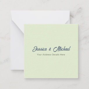 Wedding Modern Elegant Plain Simple Professional Card