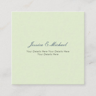 Wedding Modern Elegant Plain Simple Professional Enclosure Card