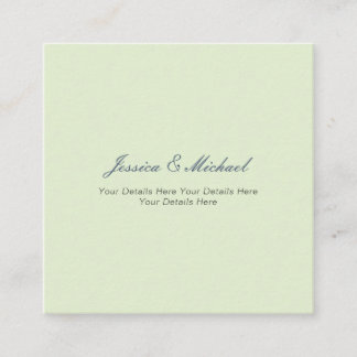Wedding Modern Elegant Plain Simple Professional Enclosure Card