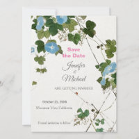 Wedding Modern Minimalist Plain Calligraphy Floral