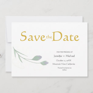 Wedding Modern Minimalist Plain Calligraphy Script Invitation