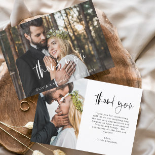 Wedding Modern Minimalist Thank You Cards
