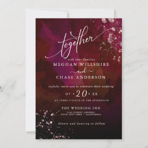 WEDDING   Modern Moody Ruby Red Gemstone Jaspé