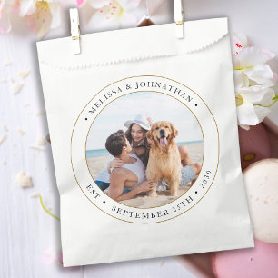 Wedding Modern Personalised Photo Favour Bags