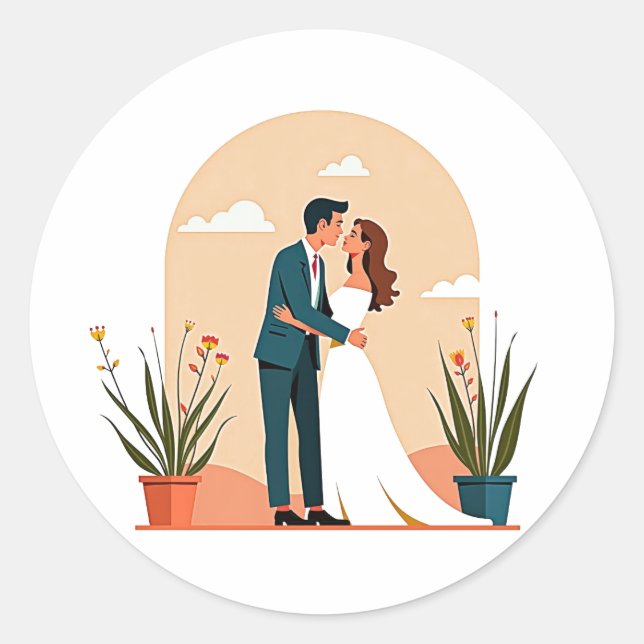 Wedding Moment Sticker  (Front)