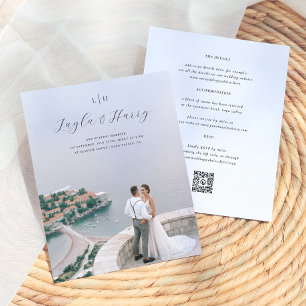 Wedding Monogram All In One QR Code Budget Photo