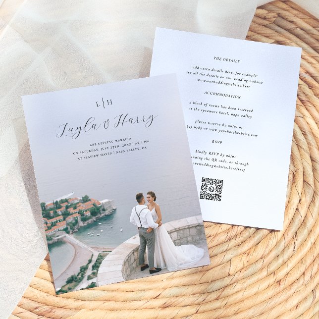 Wedding Monogram | All In One QR Code Budget Photo (Creator Uploaded)
