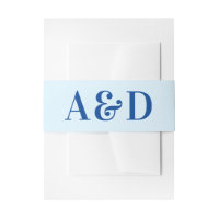 Wedding Monogram Belly Band for Ocean Waves Suite