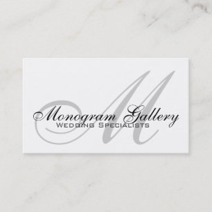Wedding Monogram Customisable Business Card