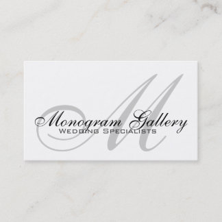 Wedding Monogram Customisable Business Card