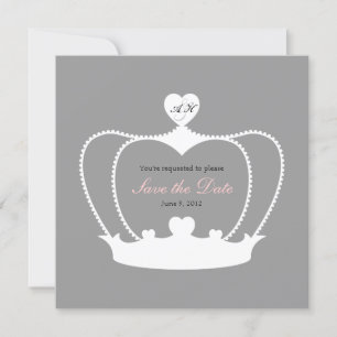 Wedding Monogram Save the Date Announcement