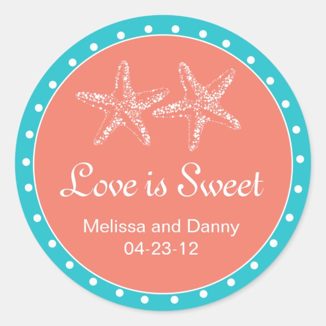 Wedding Monogram Sticker - Personalise it! (Front)