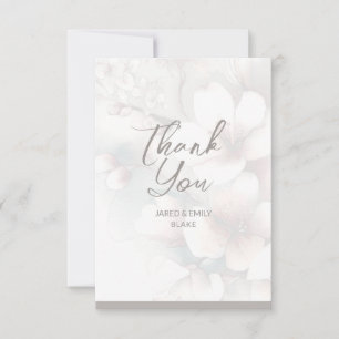 Wedding Monogram Thank You Card